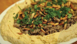 Hummus w/ beef or chicken - Kebab King Tucson